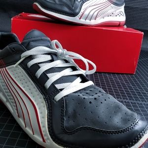 PUMA LIFT RACER SL - WHITE/DARK GRAY/PURE RED